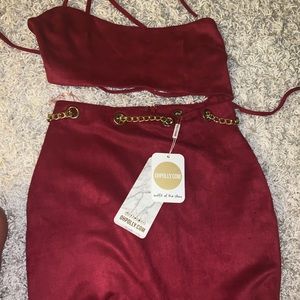 Two piece oh Polly skirt set